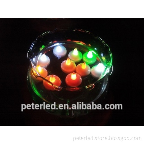 Waterproof LED Floating Candle Light for holiday decoration